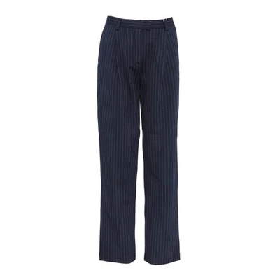 Pantalón para mujer Max Mara talla M fin de semana mezcla de lana a rayas Foto 1 de 4