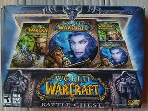 World of Warcraft: Battle Chest (Windows/Mac, 2007) Juego Completo Big Box - Imagen 1 de 23