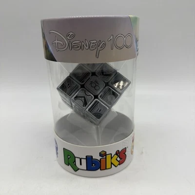 Rubik's Cube Disney 100th anniversary Metallic Platinum Finish 3x3 Cube  NEW - Image 1 of 4