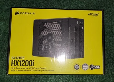CORSAIR - HXi Series HX1200i 80 PLUS Platinum Cybenetics Fully Modular ATX - Image 1 of 3