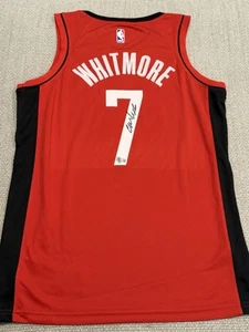 BECKETT COA CAM WHITMORE Signed Autographed Houston Rockets Basketball Jersey - Picture 1 of 2