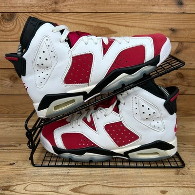 Nike Trainers Womens Size UK 4.5 Air Jordan 6 Retro Carmine Basketball Shoes GS - Image 1 of 4
