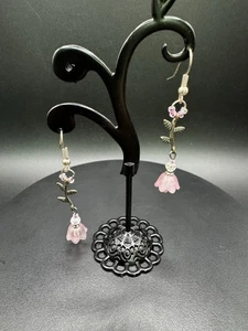 Rosa Glocke Blumen Ohrhänger - Bild 1 von 6