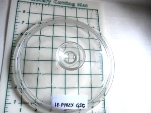 Klarglasdeckel 18-PYREX G5C rund gewölbt 7-3/4" Deckel passt 7-1/4" Schale (Inv L17) - Bild 1 von 3