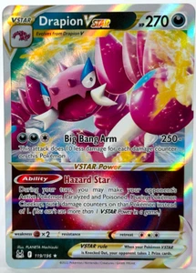 Drapion vstar Raro Holo Espada Escudo Origen Perdido 119/196 Pokémon - Imagen 1 de 2