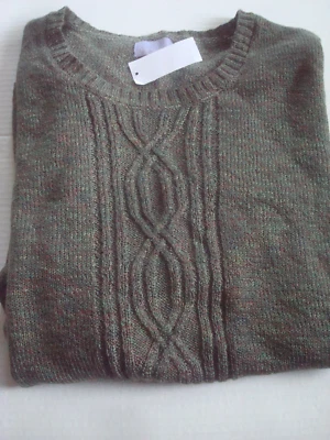 Ladies Crew Neck Sweater Green Size XL  Laura Scott Nwt - Image 1 of 3