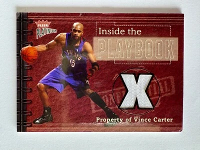 2002-03 Fleer Platinum Vince Carter Game-Worn Jersey Card SP #224/250 HOF - Image 1 of 2