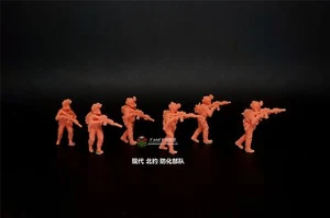 Impreso en 3D 1/72 Moderno Fuerza de Defensa Química de la OTAN Modelo Liso para 6 Personas - Imagen 1 de 3
