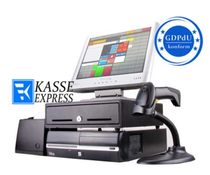 Voll Komplette Computerkasse für Handel Kiosk Lotto Scannerkasse Komplett-System - Bild 1 von 3