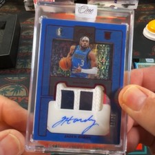 Panini One & One 2022-23 Jaden Hardy Rookie Prime Jersey Auto Red RPA /25 #01/25