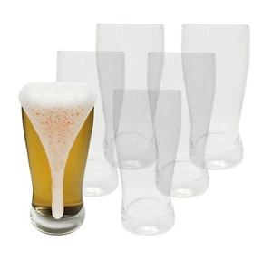 6-60 x Beer Jars 300ml Classic Bright Bearing Beer Glass Jars Large High - Picture 1 of 17