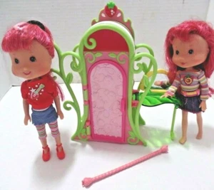 2 Bambole Fragola Shortcake 7" e Armadio Shortcake 2009 di Hasbro - Foto 1 di 11