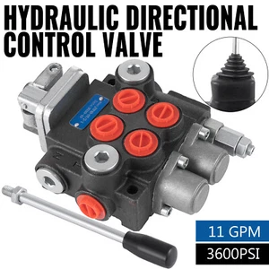 2 Spool 11 GPM Hydraulic Directional Control Valve Tractor Loader w/ Joystick - Picture 1 of 12