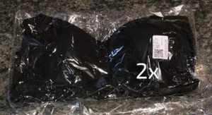 New Black Daisy Bra Womens Size 2XL Stretch Snap Front Wide - Picture 1 of 1