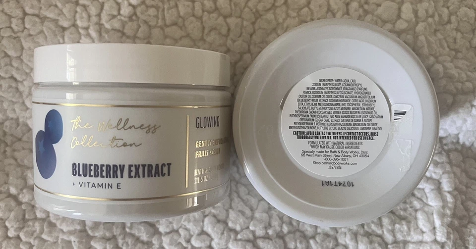 Bath & Body Works 2 PC LOT BLUEBERRY EXTRACT Gently Exfoliating Scrub 11.5 oz - Image 1 of 1