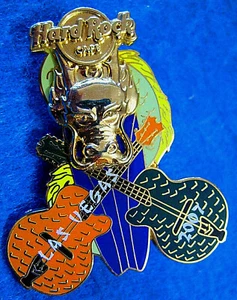 GUITARRAS Y TABLA DE SURF LAS VEGAS 3D GOLDEN HEAD DRAGON PIN Hard Rock Café - Imagen 1 de 1