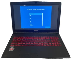 MSI GL62M-7RDX i7-7700HQ 2.8GHz 256GB SSD+1TB HDD 16GB RAM GTX 1050 Win10 Gaming - Picture 1 of 8