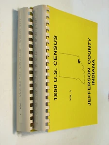 Jefferson County Indiana 1850 Federal Census History Genealogy Madison - Picture 1 of 2