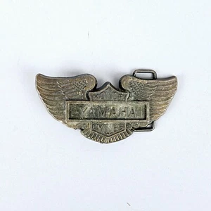 Vintage Yamaha Motorcycles Winged Brass Gürtelschnalle - Bild 1 von 4