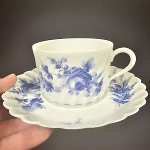 Haviland Limoges Strasbourg Pattern Flat Cup and Saucer - Picture 1 of 16