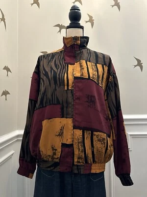 Vintage Caribou Womens 80s 90s Y2K Windbreaker Jacket Retro Surf Sport Style M - Image 1 of 4