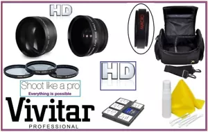 Super Saving Hi Def Accessory Pack For Canon EOS Rebel T7i SL2 77D - Picture 1 of 11