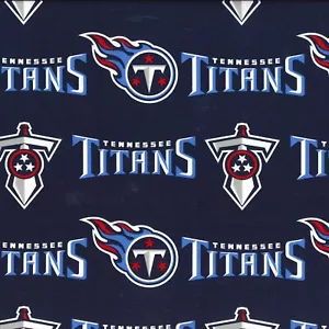 15 Inches NFL Tennessee Titans Helmet Logo Blue Cotton Fabric 70171 - Picture 1 of 1
