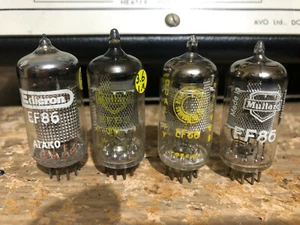 4 various EF86 Valves, tested - Picture 1 of 2