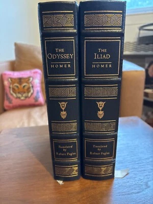 easton press THE ILIAD & THE ODYSSEY by Homer 2 vols translated by Robert Fagle — 第 1/4 张图片