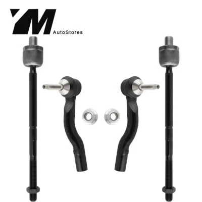 For Ford Crown Victoria Lincoln Town Car Marauder Front Inner Outer Tie Rod Set - Image 1 of 4