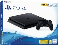 SONY PLAYSTATION 4 PS4 SLIM 500GB CONSOLE BLACK + 1 DualShock WI-FI
