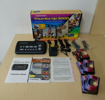 Videonics Thumbs Up 2000 Home Video Editor Modelo: TU-2000 (Caixa, Cabos e Manuais) - Imagem 1 de 4