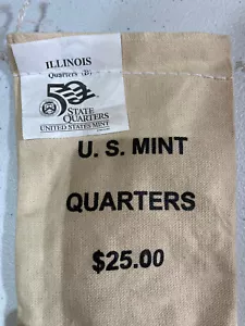 2003-D Illinois State Quarter Original Mint Sewn Bag 100 coins - Picture 1 of 1