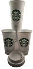 Starbucks Grande 16 Unzen 3er Set wiederverwendbar Kunststoff Kaffee Tee heiße Tassen Becher