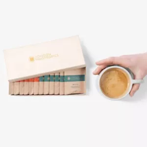 London Nootropics Mushroom Coffee Box Flow + Mojo Adaptogenic Coffee 12 Sachets - Picture 1 of 5