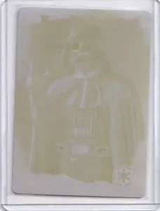 2016 Topp Star Wars Rogue One Series 1 Yellow Printing Plate Card #11 Vader - Picture 1 of 2