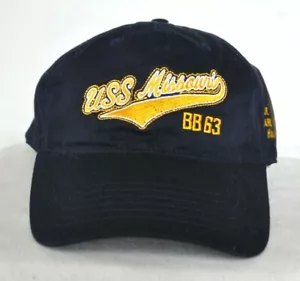 *USS MISSOURI PEARL HARBOR HAWAII* Schlachtschiff Ballkappe Mütze *OURAY* bestickt - Bild 1 von 3