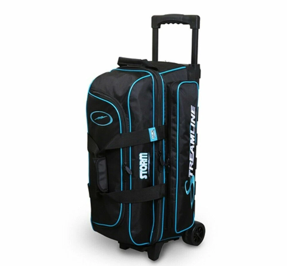 Storm Streamline Black/Blue 3 Ball Roller Bowling Bag - Image 1 of 1