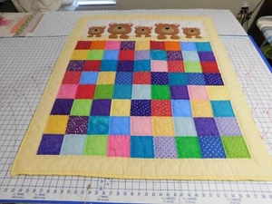 Handmade Baby Bear Quilt - Picture 1 of 8