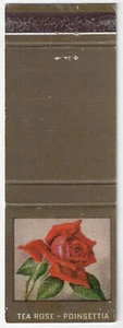 Vintage Matchbook Cover FS Diamond. 1 of Flower Set of 10 Tea Rose Store Set - Picture 1 of 3