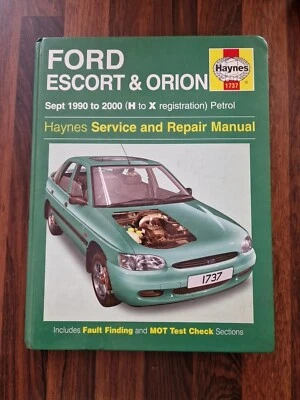 HAYNES FORD ESCORT & ORION - SERVICE AND REPAIR MANUAL (SEPT 1990 - 2000) - Image 1 of 4