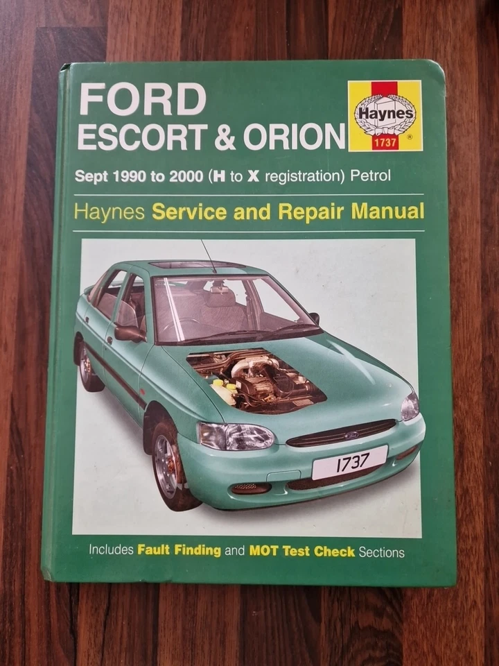 HAYNES FORD ESCORT & ORION - SERVICE AND REPAIR MANUAL (SEPT 1990 - 2000) - Image 1 of 4