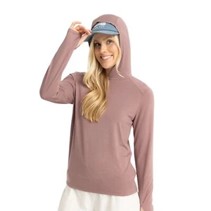Free Fly Bamboo Shade Hoodie II Women's Sweatshirt, Fig, Large - Picture 1 of 3