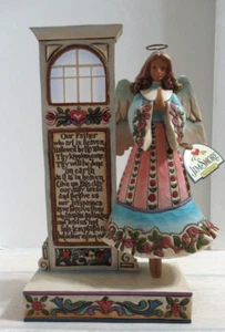 Collectible Jim Shore Angel Fathers Prayer Plaque Figurines 10" - Picture 1 of 5