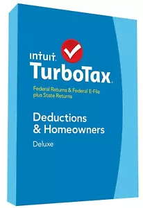 2014 TurboTax Deluxe Federal Win/Mac Turbo Tax by eGalleria Installation Service - Picture 1 of 4