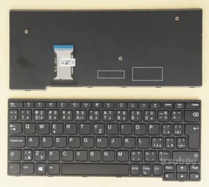 Keyboard for Lenovo Thinkpad 11e Yoga Gen 6 (Type 20SE 20SF) Black w. Frame New - Picture 1 of 2