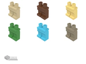 10x LEGO® Part 970c00 - Hips  and Legs Plain - Imagen 1 de 9