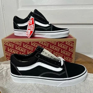 Vans Old Skool klassische schwarz-weiße Turnschuhe Größe 6,5M/8W neu im Karton Unisex - Bild 1 von 12