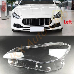 LH Side Headlight Clear Lens Cover Shell q For Maserati Quattroporte 2018-2022 - Picture 1 of 9