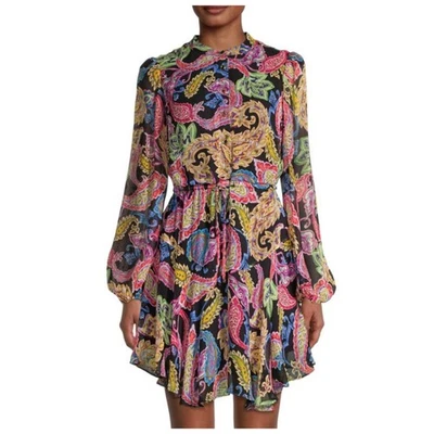 Vestido Milly Natasha Paisley Colorido Manga Larga Botón Delantero Hasta la Rodilla 8 Foto 1 de 4